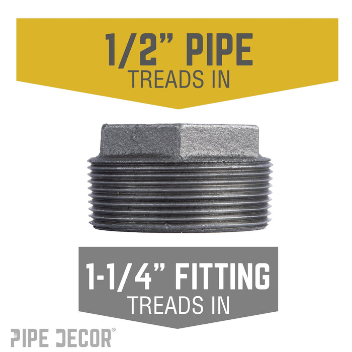 1 1/4 in. x 1/2 in. Black Bushing - Sweatfully