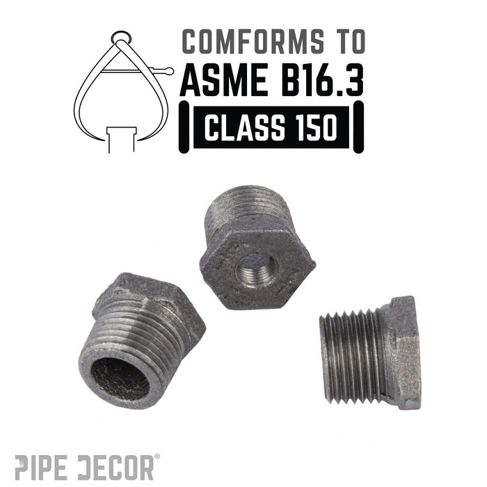 1/2 in. x 1/8 in. Black Bushing - Sweatfully