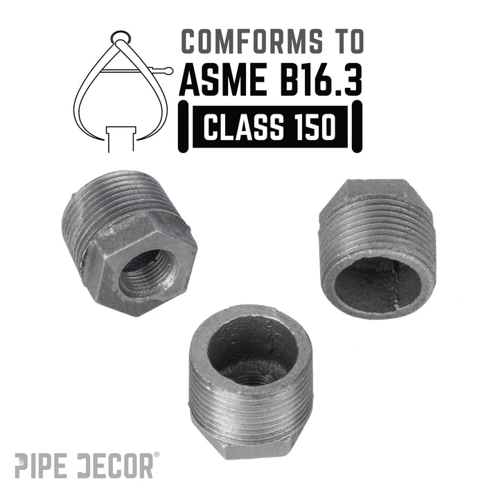 1 in. x 3/8 in. Black Bushing - Sweatfully
