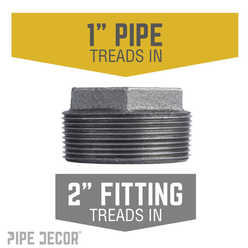 2 in. x 1 in. Black Bushing - Sweatfully