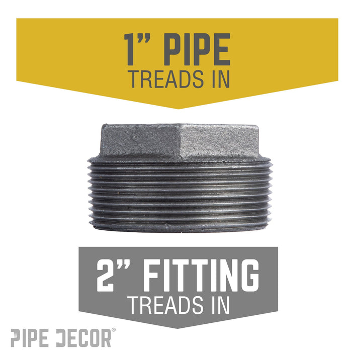 2 in. x 1 in. Black Bushing - Sweatfully