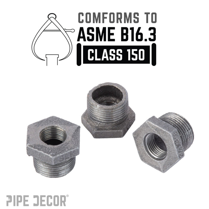 3/4 in. x 3/8 in. Black Bushing - Sweatfully
