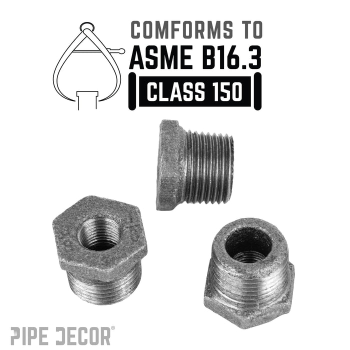3/8 in. x 1/8 in. Black Bushing - Sweatfully