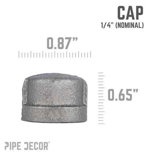 1/4 in. Black Cap - Sweatfully