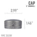 2 in. Black Cap - Sweatfully