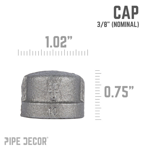 3/8 in. Black Cap - Sweatfully