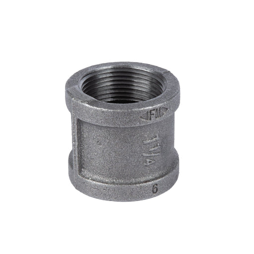 1 1/4 in. Black Coupling - Sweatfully