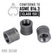 1 1/4 in. Black Coupling - Sweatfully