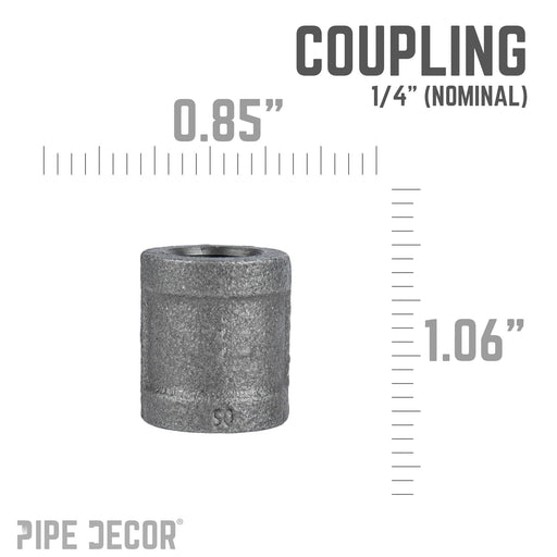 1/4 in. Black Coupling - Sweatfully