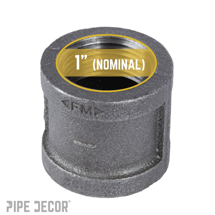 1 in. Black Coupling - Sweatfully