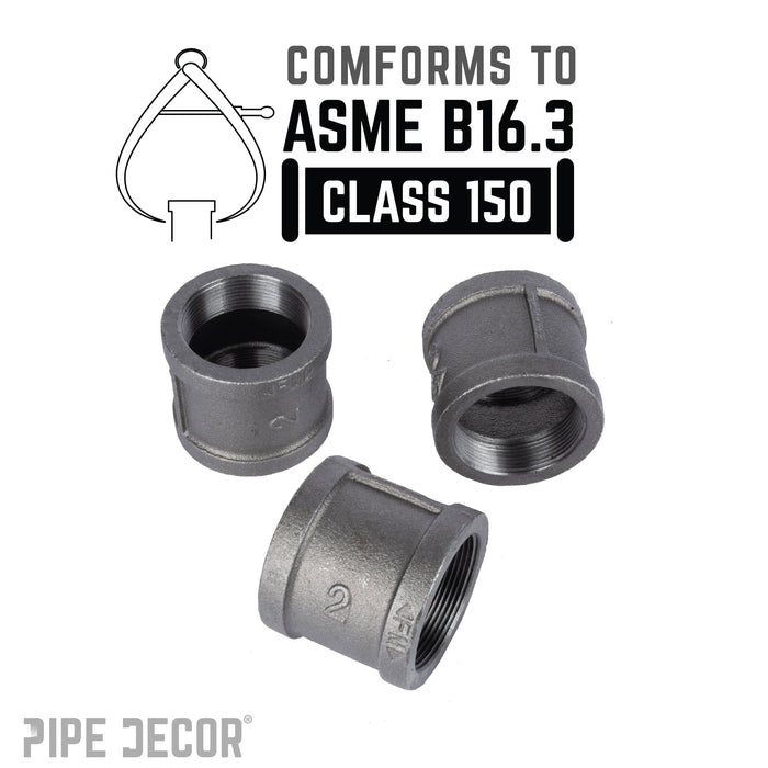 2 in. Black Coupling - Sweatfully
