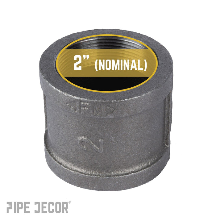 2 in. Black Coupling - Sweatfully