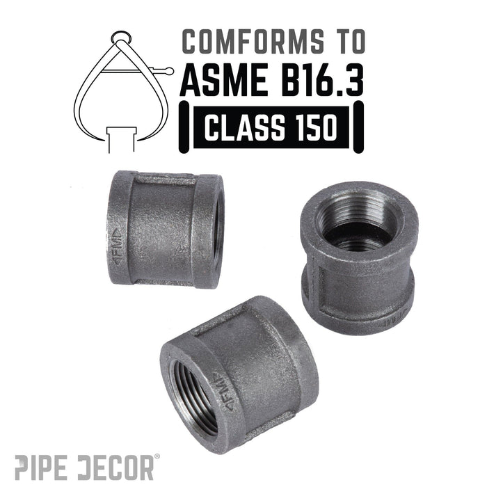 3/4 in. Black Coupling - Sweatfully