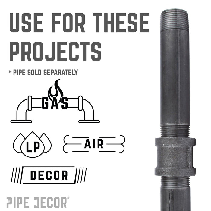 3/4 in. Black Coupling - Sweatfully