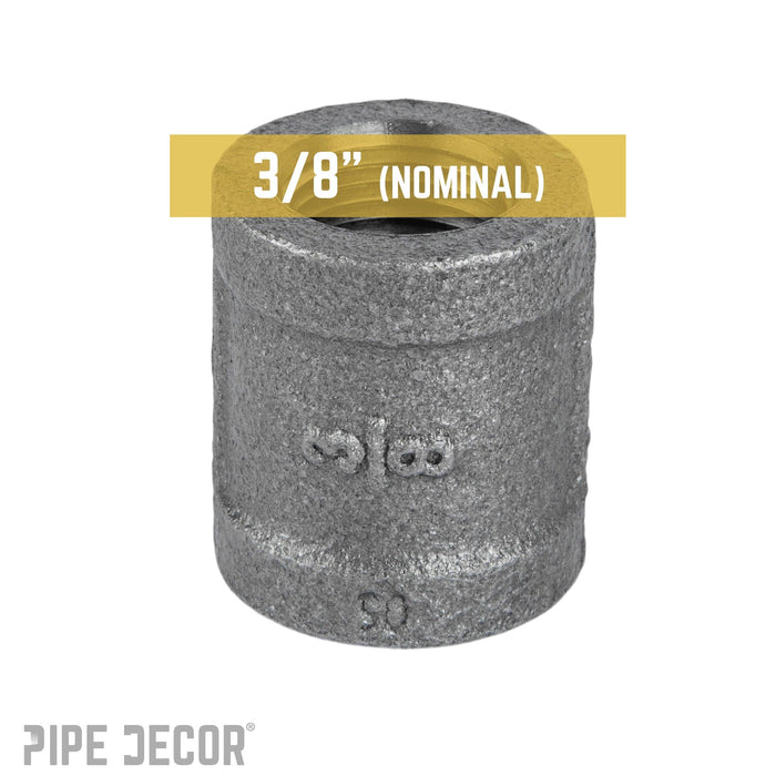 3/8 in. Black Coupling - Sweatfully