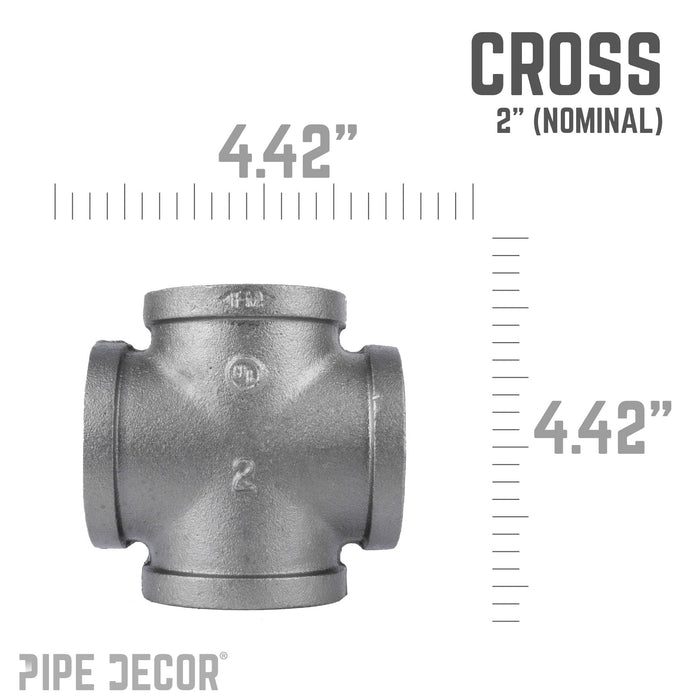 2 in. Black Cross - Sweatfully