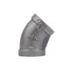 1/2 in. Black 45 Degree Elbow - Sweatfully