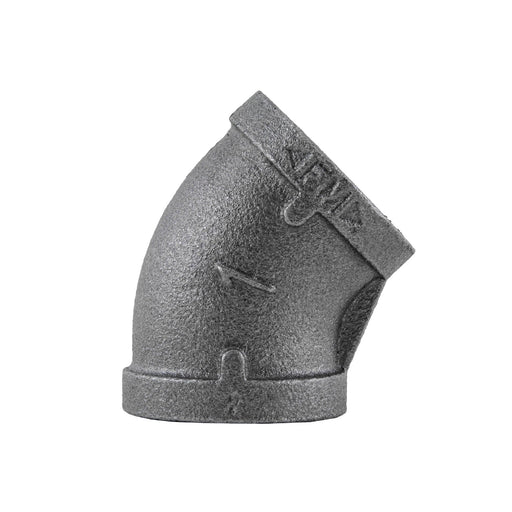 1 in. Black 45 Degree Elbow - Sweatfully