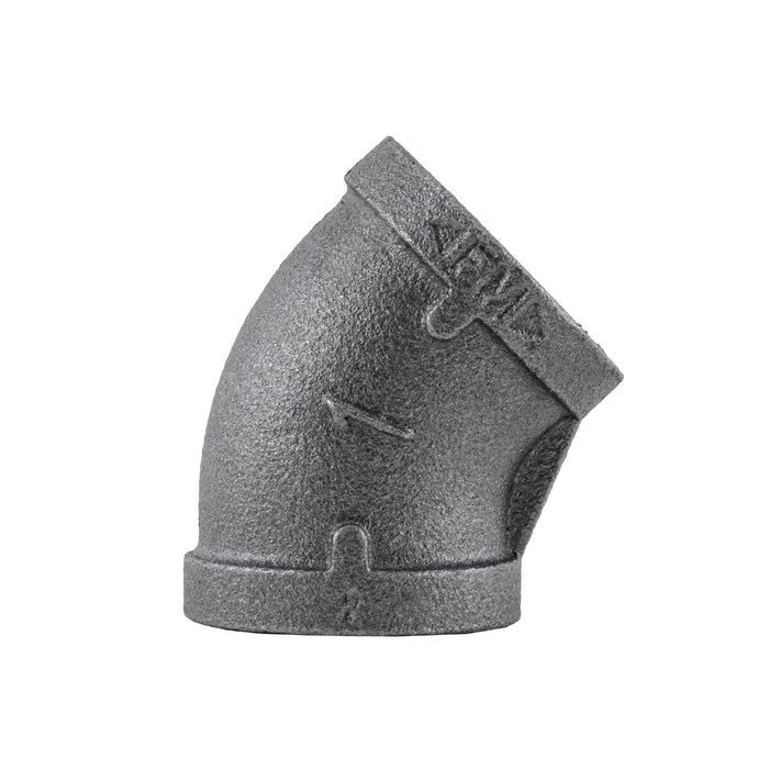 1 in. Black 45 Degree Elbow - Sweatfully
