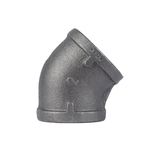 2 in. Black 45 Degree Elbow - Sweatfully