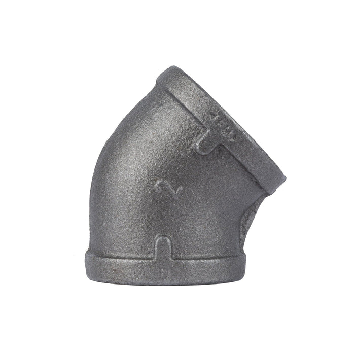 2 in. Black 45 Degree Elbow - Sweatfully