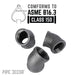 2 in. Black 45 Degree Elbow - Sweatfully