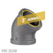 2 in. Black 45 Degree Elbow - Sweatfully