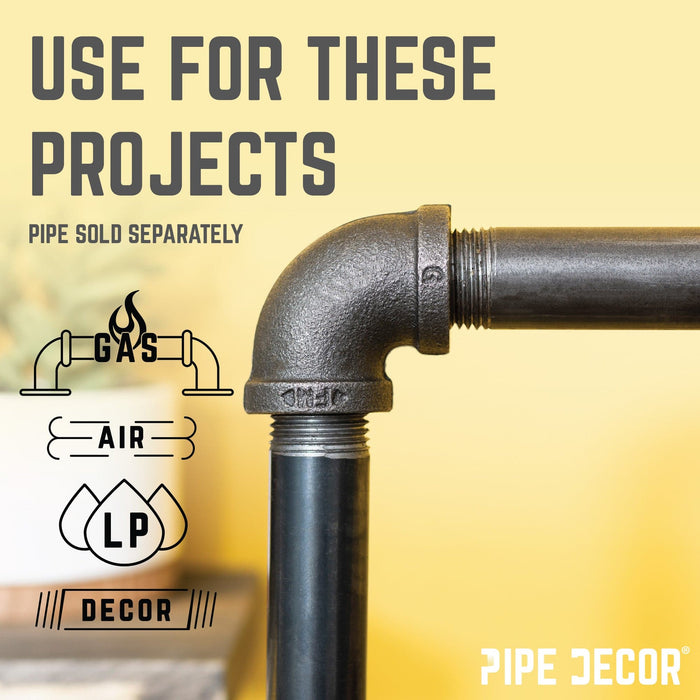 1 1/2 in. Black 90 Degree Elbow - Sweatfully