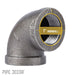 1 in. Black 90 Degree Elbow - Sweatfully