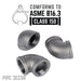 2 in. Black 90 Degree Elbow - Sweatfully