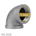 2 in. Black 90 Degree Elbow - Sweatfully