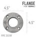 1 1/2 in. Black Floor Flange - Sweatfully