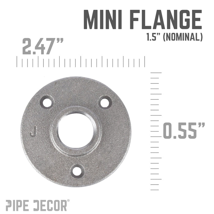 1/2 in. Black Mini Flange - Sweatfully