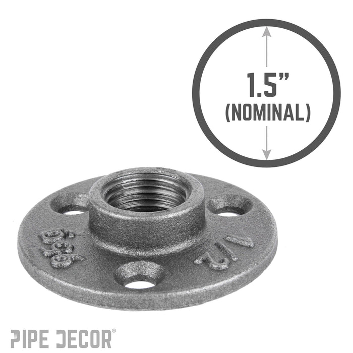 1/2 in. Black Mini Flange - Sweatfully