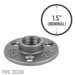 1/2 in. Black Mini Flange - Sweatfully