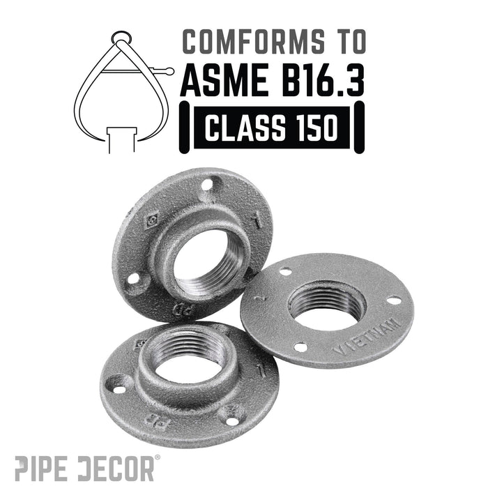 1 in. Black Mini Flange - Sweatfully