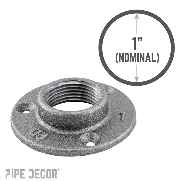 1 in. Black Mini Flange - Sweatfully