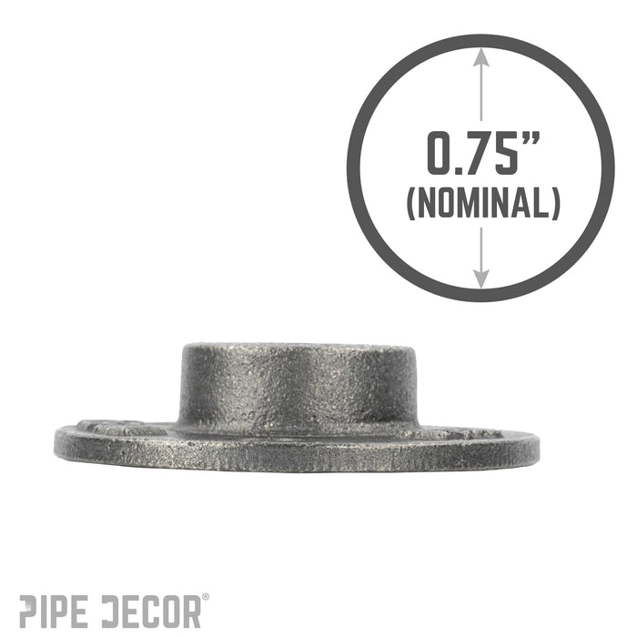 3/4 in. Black Mini Flange - Sweatfully