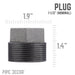 1 1/2 in. Black Plug - Sweatfully