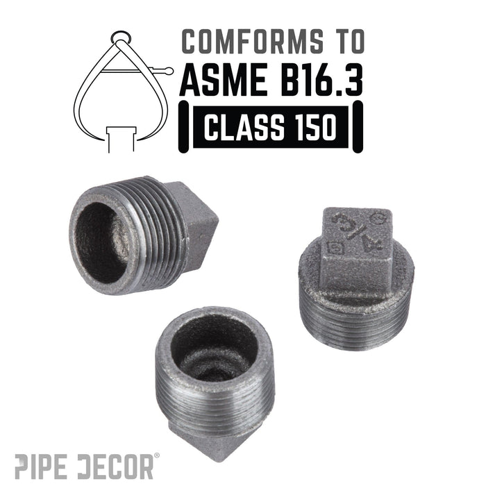 3/4 in. Black Plug - Sweatfully
