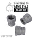 1 1/2 in. x 1 1/4 in. Black Reducing Coupling - Sweatfully