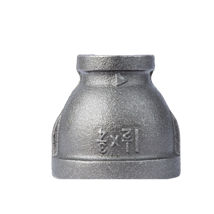 1 1/2 in. x 3/4 in. Black Reducing Coupling - Sweatfully