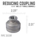 1 1/4 in. x 1/2 in. Black Reducing Coupling - Sweatfully