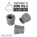 1 in. x 3/4 in. Black Reducing Coupling - Sweatfully