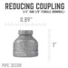 1/4 in. x 1/8 in. Black Reducing Coupling - Sweatfully