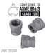 3/4 in. x 1/2 in. Black Reducing Coupling - Sweatfully