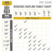 3/8 in. x 1/4 in. Black Reducing Coupling - Sweatfully