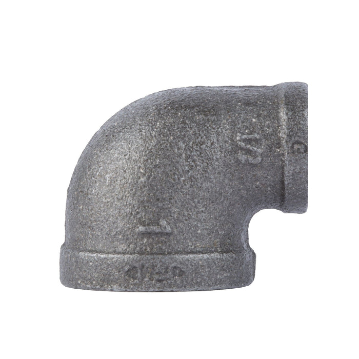1 in. x 1/2 in. Black Reducing Elbow - Sweatfully