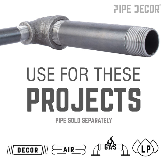 1 in. x 1/2 in. Black Reducing Elbow - Sweatfully