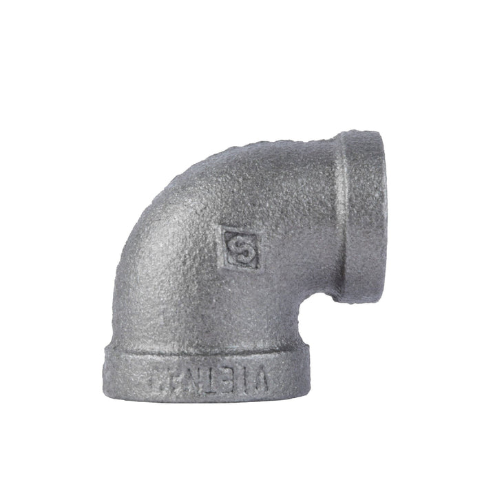 1/2 in. x 3/8 in. Black Reducing Elbow - Sweatfully